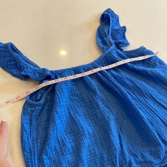 Xirena 100% Cotton Gauze Deep Wave Blue Starla Cami Top XS - Picture 4 of 8